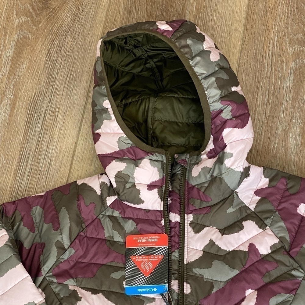 Camo Jacket Columbia Powder Lite Hooded Pink Green Camo Puffer
Jacket NWT XS - Picture 9 of 12